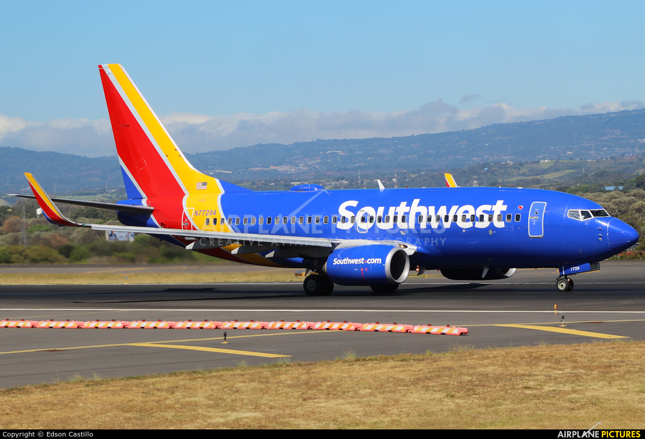 Southwest Airlines N7729A aircraft at San Jose - Juan Santamaría Intl