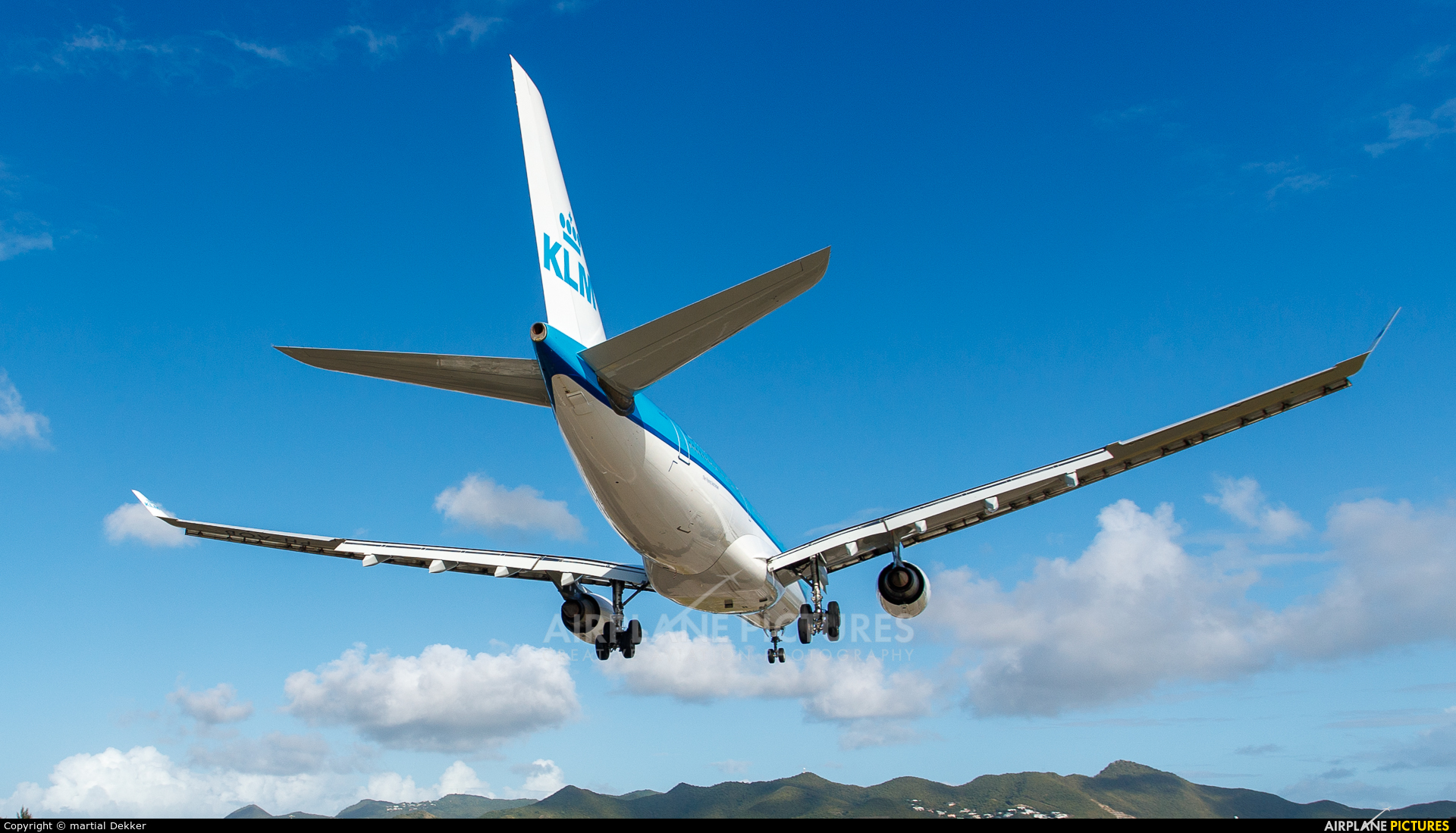 KLM PH-AOB aircraft at Sint Maarten - Princess Juliana Intl