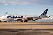 National Airlines 747 at Madrid title=