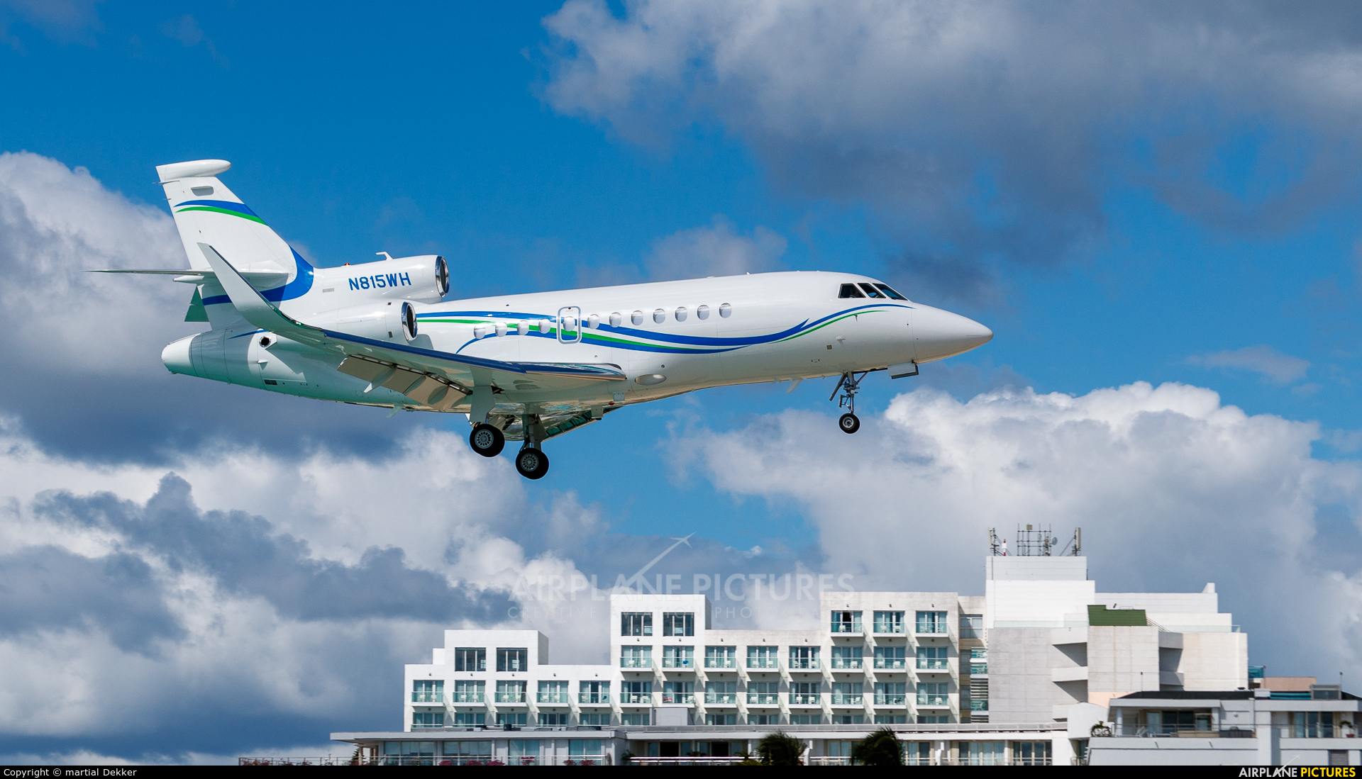 Private N815WH aircraft at Sint Maarten - Princess Juliana Intl