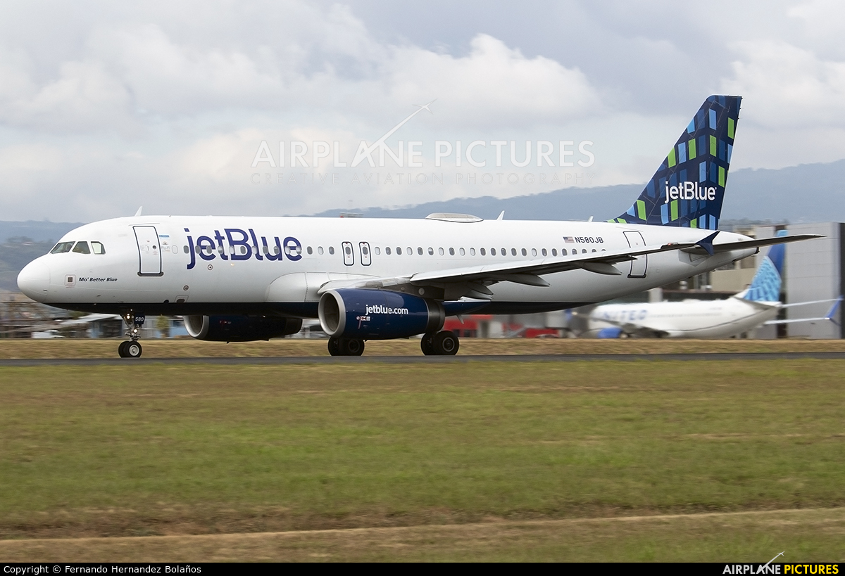 JetBlue Airways N580JB aircraft at San Jose - Juan Santamaría Intl