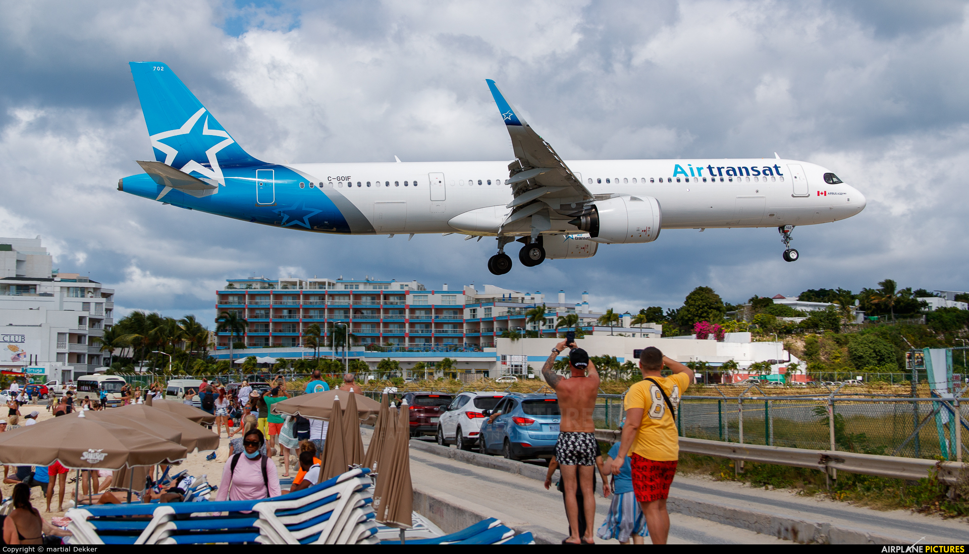 Air Transat C-GOIF aircraft at Sint Maarten - Princess Juliana Intl