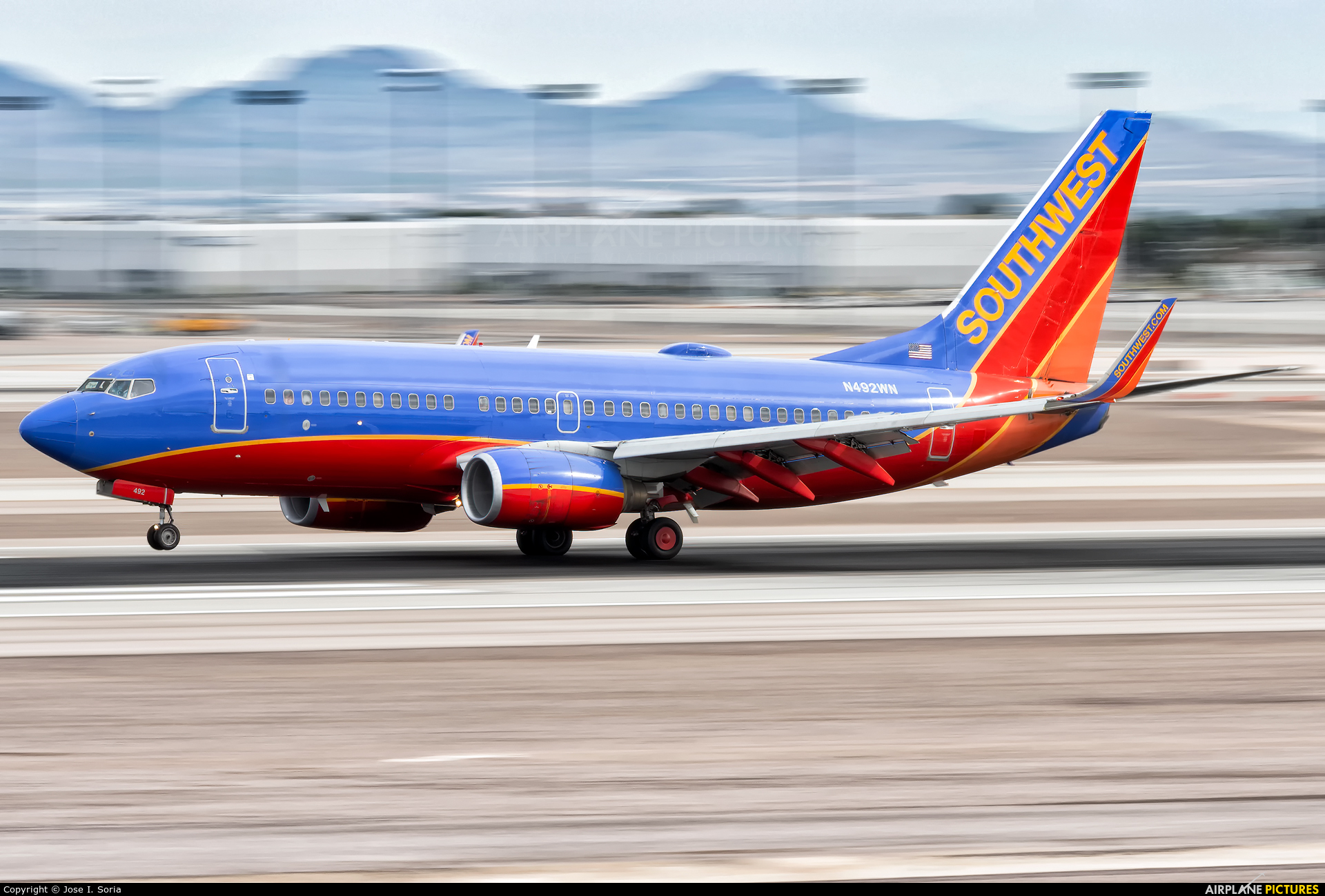 Southwest Airlines N492WN aircraft at Las Vegas - McCarran Intl
