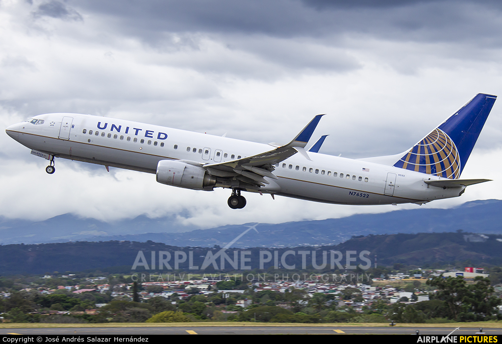 United Airlines N76522 aircraft at San Jose - Juan Santamaría Intl
