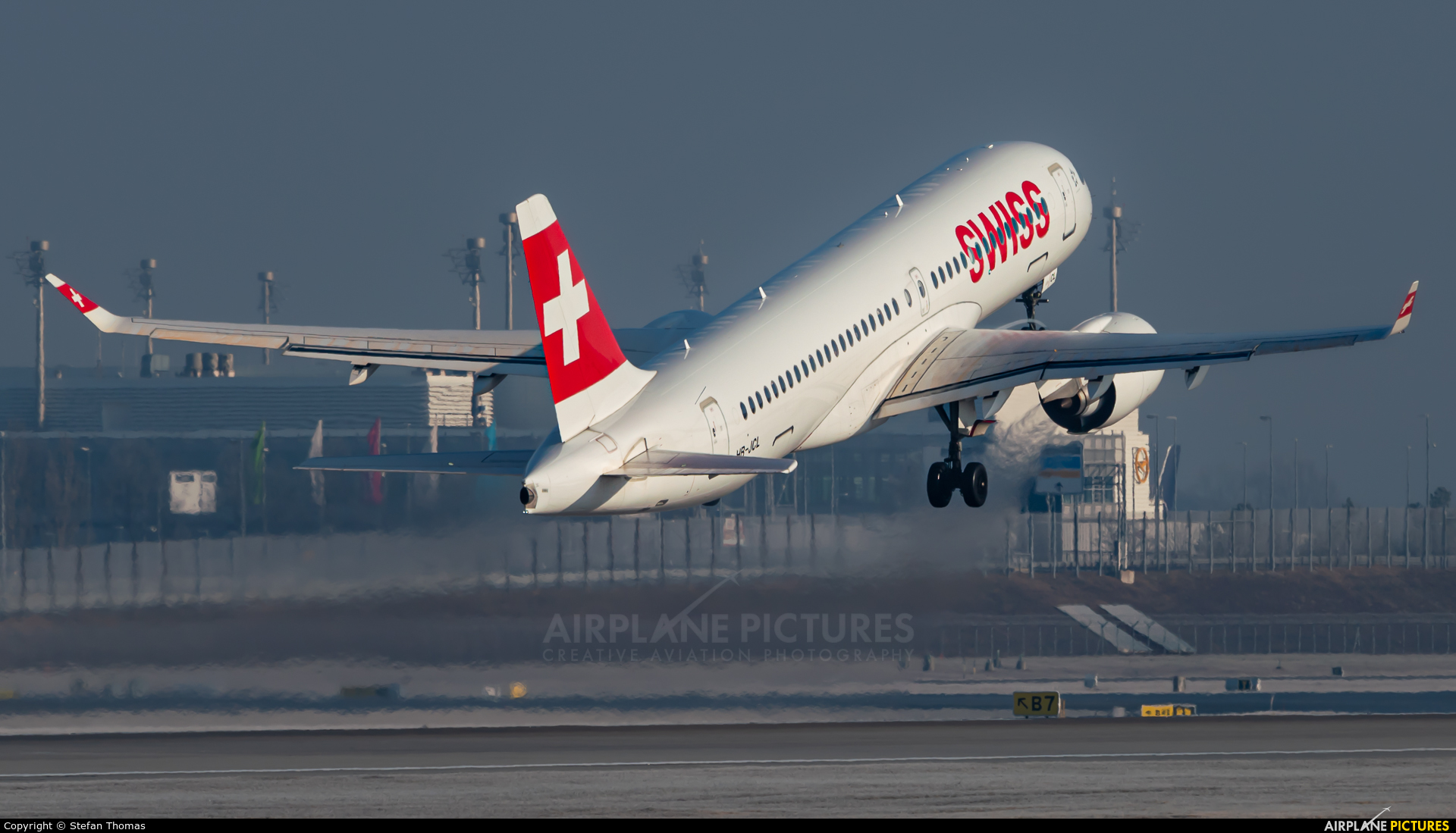 Swiss HB-JCL aircraft at Munich