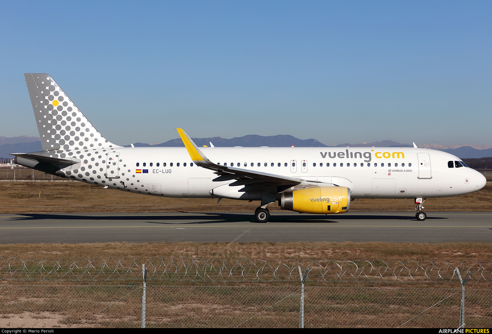 Vueling Airlines EC-LUO aircraft at Milan - Malpensa