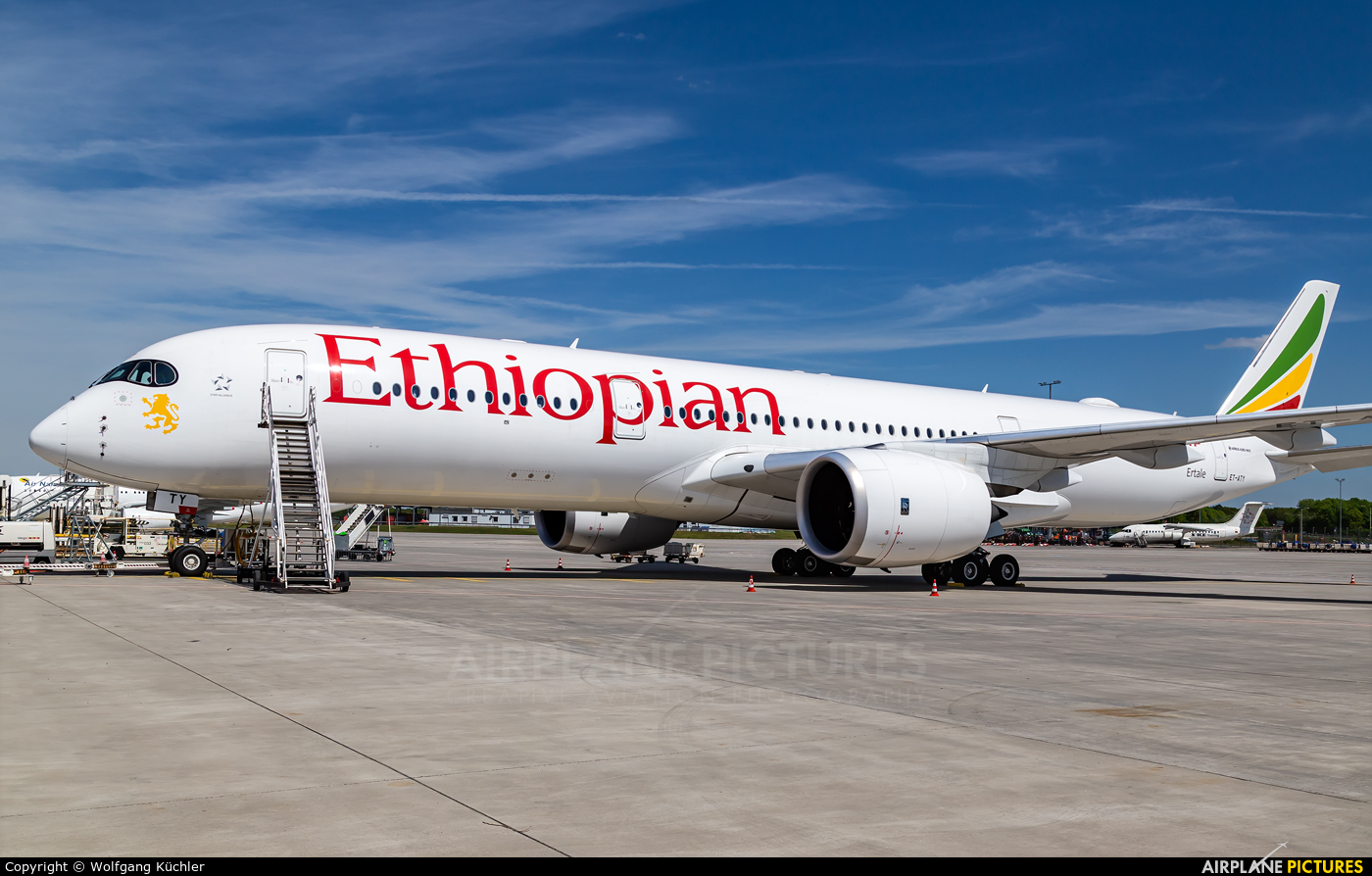 Ethiopian Airlines ET-ATY aircraft at Frankfurt