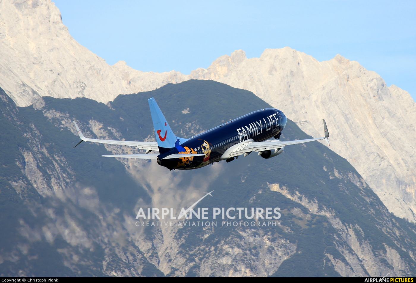 TUI Airlines Belgium OO-JAF aircraft at Innsbruck