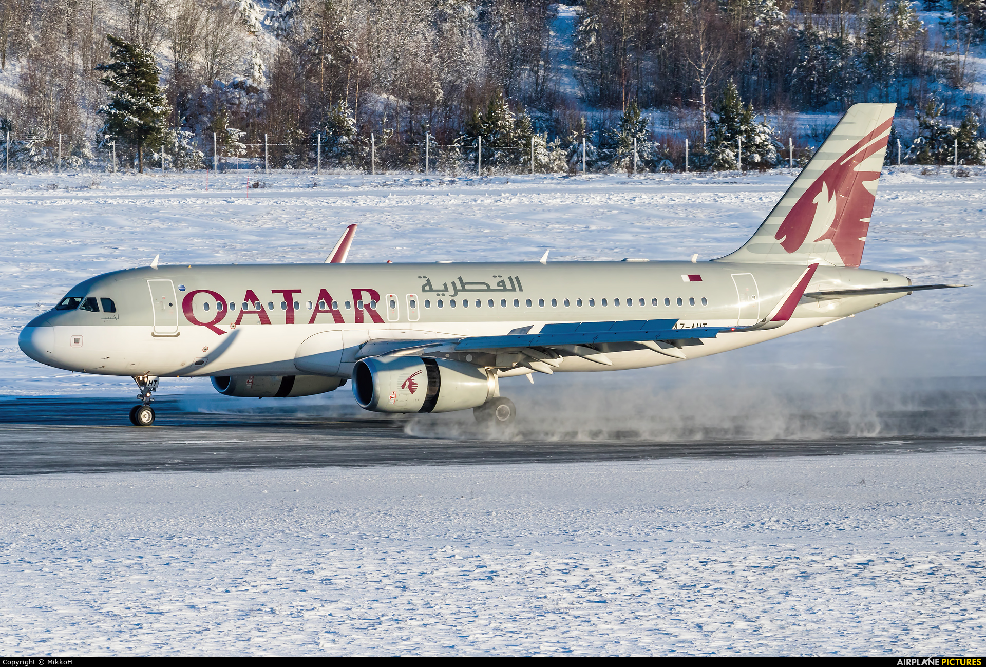 Qatar Airways A7-AHT aircraft at Helsinki - Vantaa