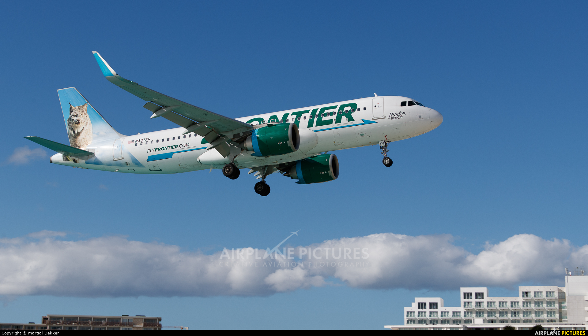 Frontier Airlines N337FR aircraft at Sint Maarten - Princess Juliana Intl