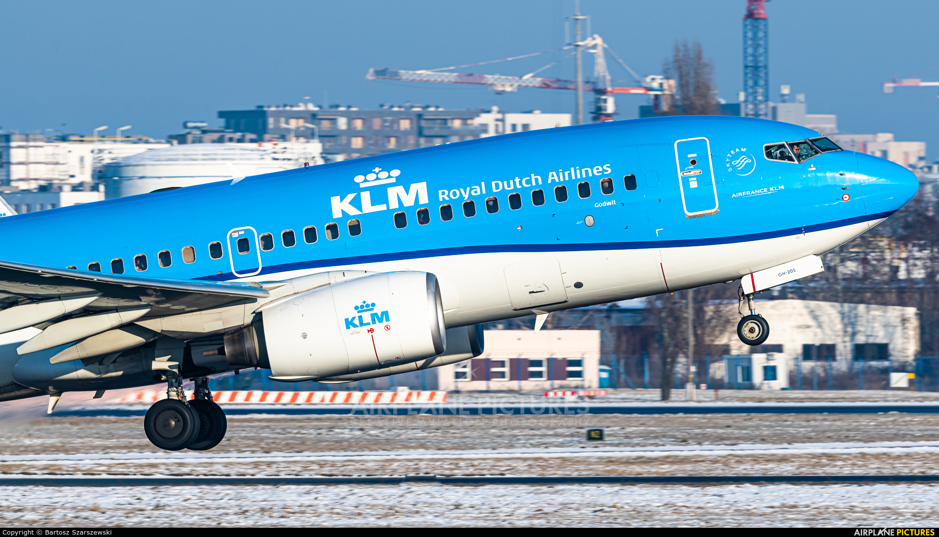 KLM PH-BGH aircraft at Warsaw - Frederic Chopin