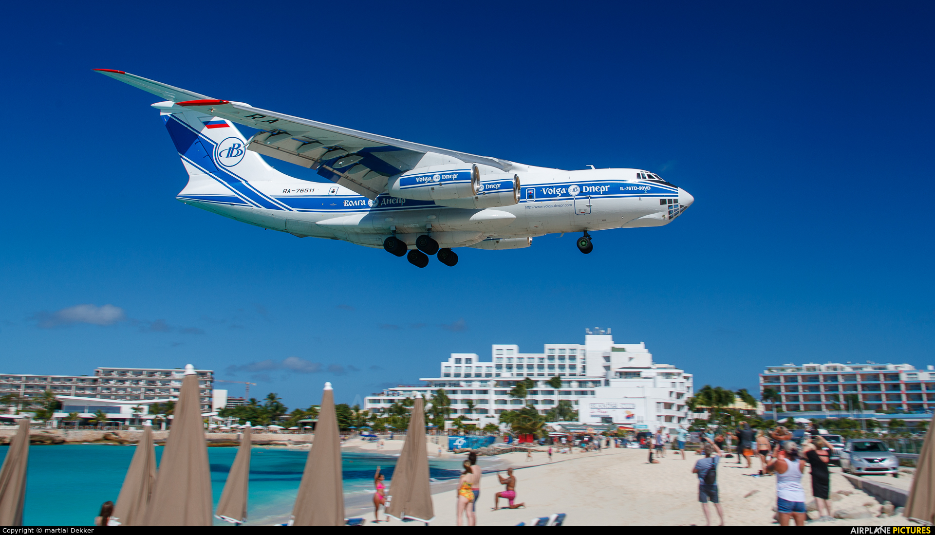 Volga Dnepr Airlines RA-76511 aircraft at Sint Maarten - Princess Juliana Intl