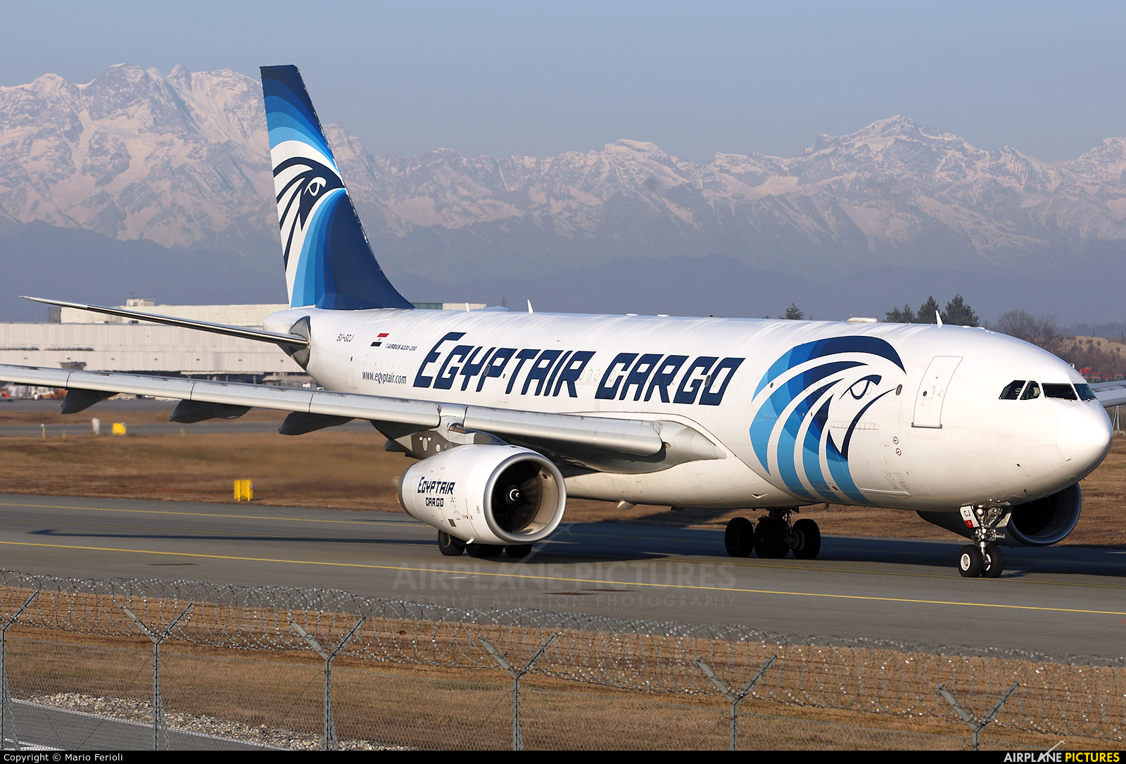 Egyptair Cargo SU-GCJ aircraft at Milan - Malpensa