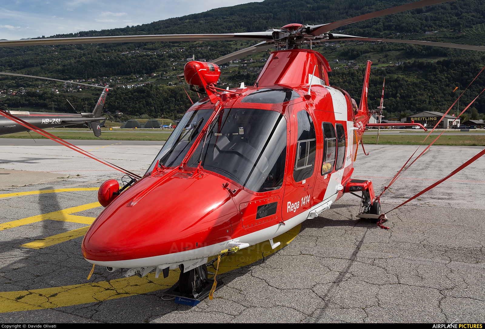 REGA Swiss Air Ambulance  HB-ZRP aircraft at Sion