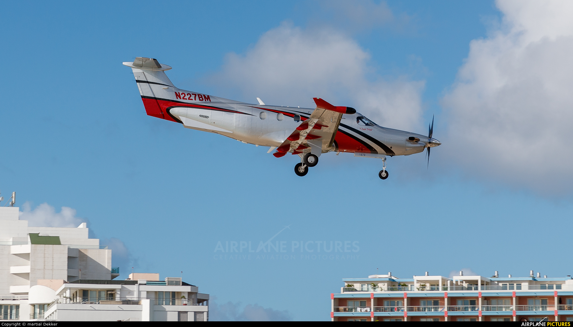 Private N227BM aircraft at Sint Maarten - Princess Juliana Intl