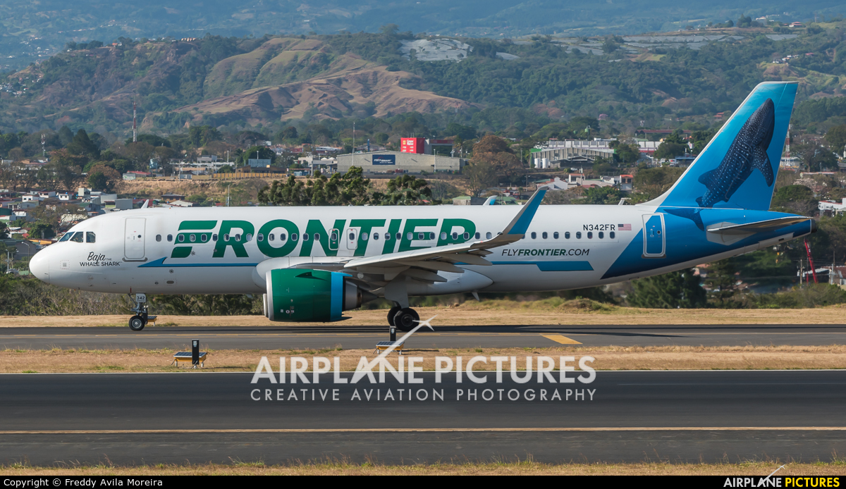 Frontier Airlines N342FR aircraft at San Jose - Juan Santamaría Intl