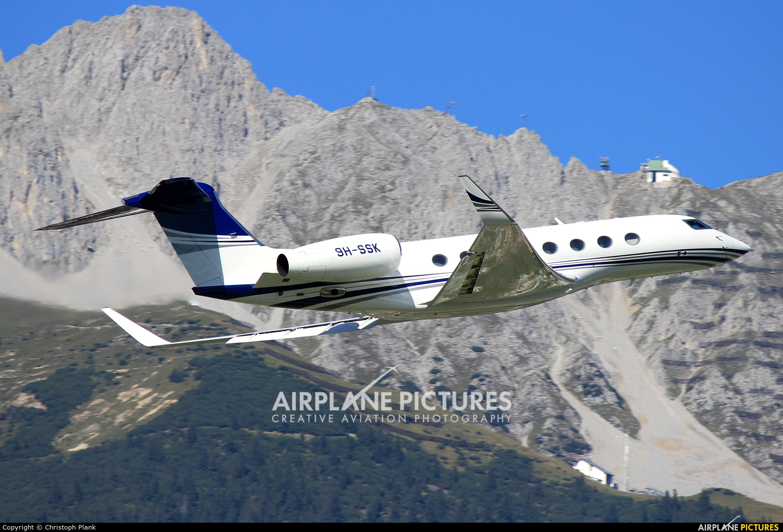 Emperor Aviation 9H-SSK aircraft at Innsbruck