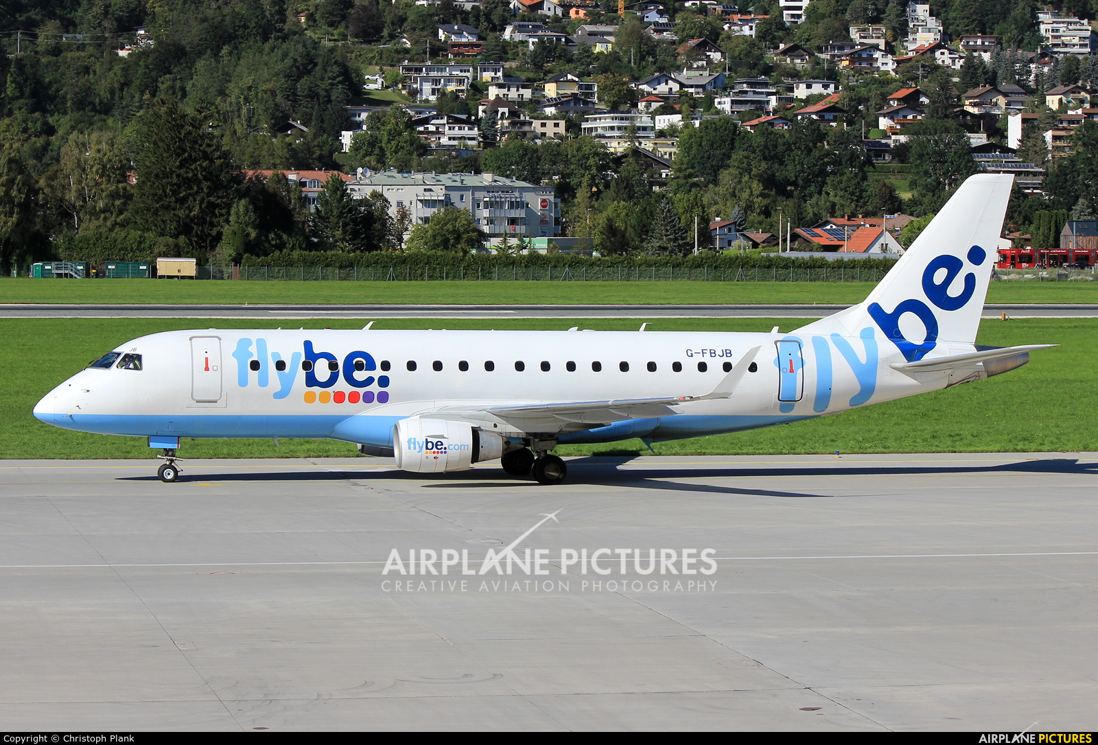 Flybe G-FBJB aircraft at Innsbruck