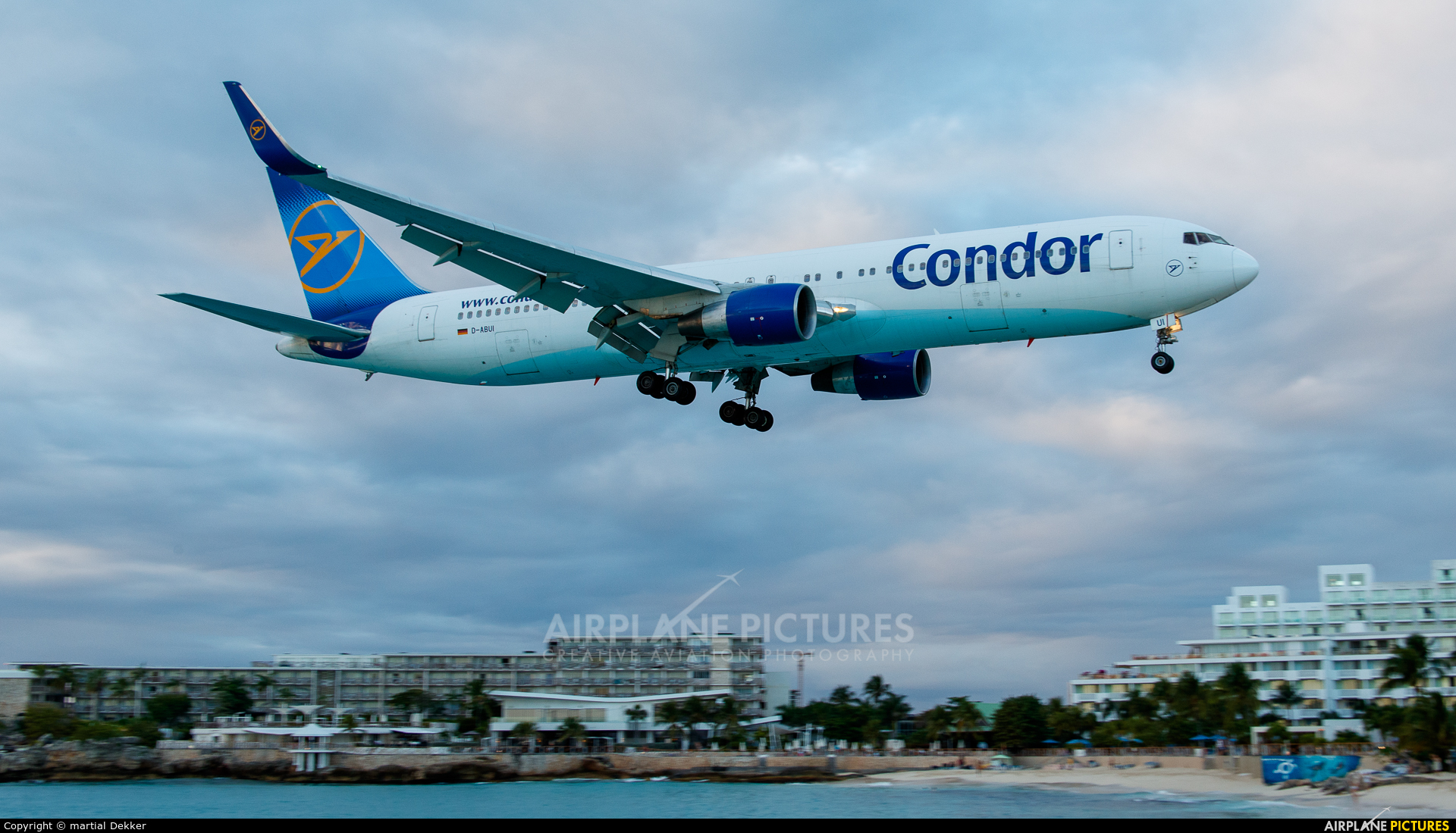 Condor D-ABUI aircraft at Sint Maarten - Princess Juliana Intl