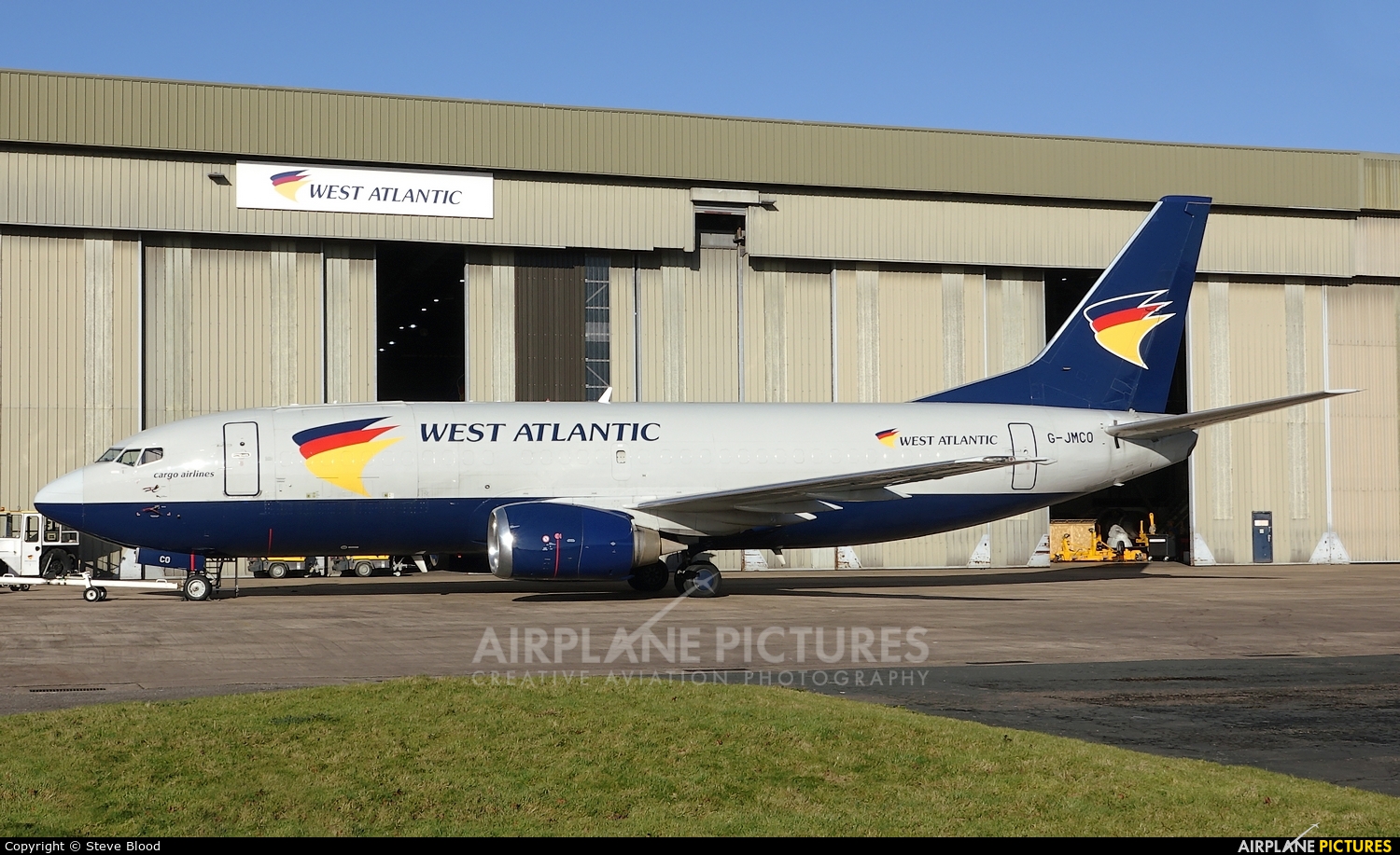 West Atlantic G-JMCO aircraft at East Midlands