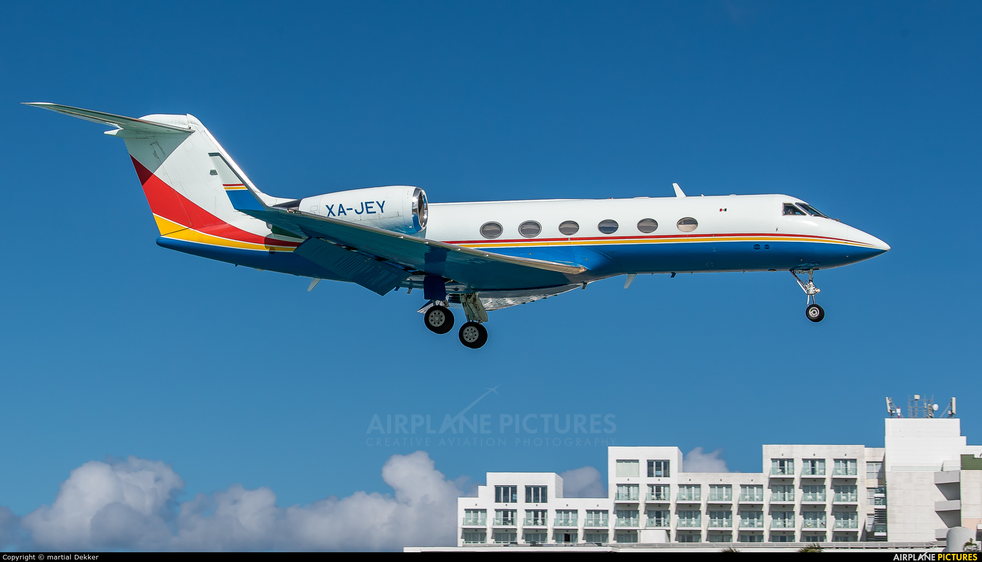 Private XA-JEY aircraft at Sint Maarten - Princess Juliana Intl