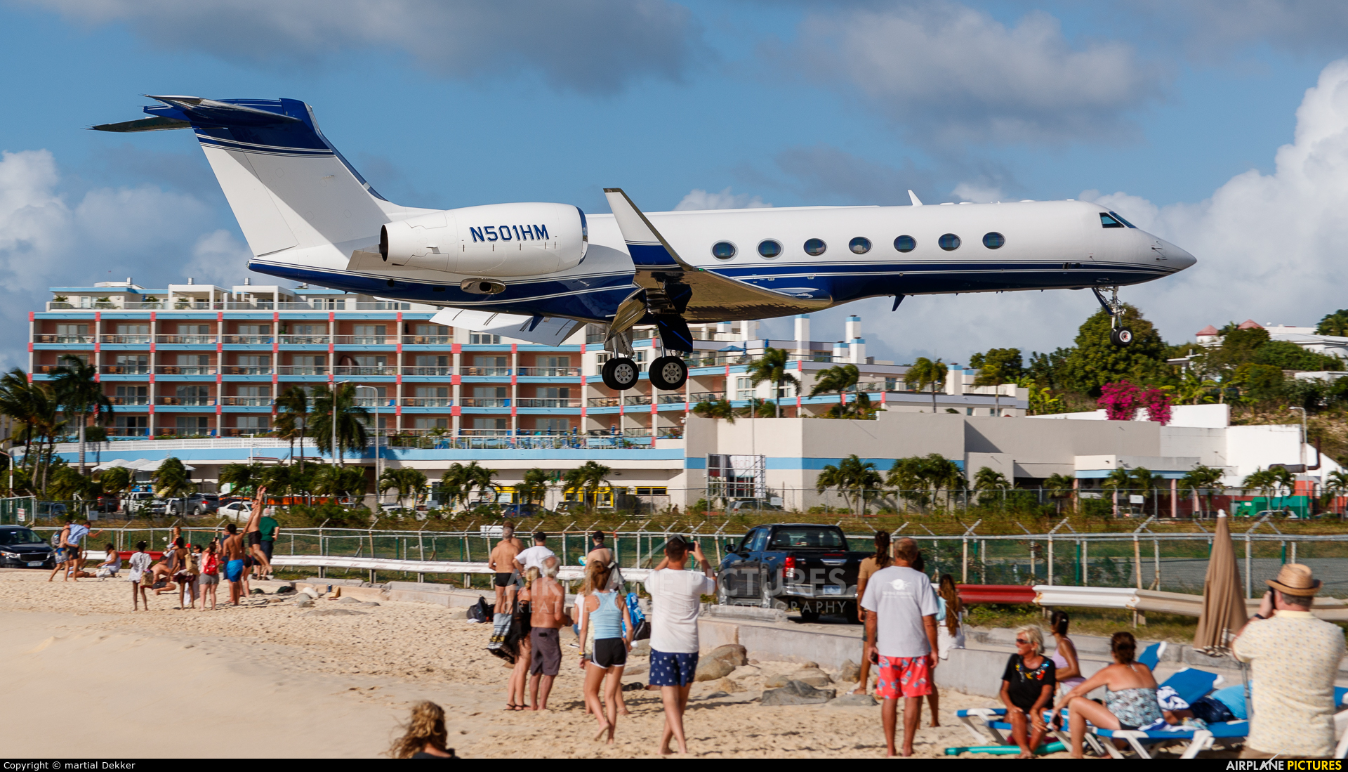 Private N501HM aircraft at Sint Maarten - Princess Juliana Intl