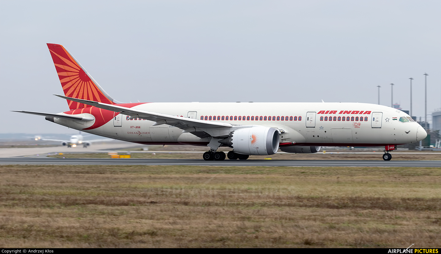 Air India VT-ANA aircraft at Frankfurt