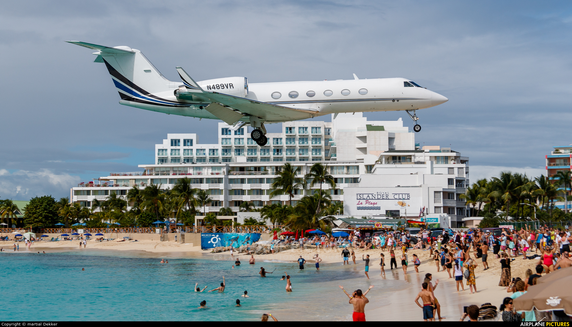 Private N489VR aircraft at Sint Maarten - Princess Juliana Intl