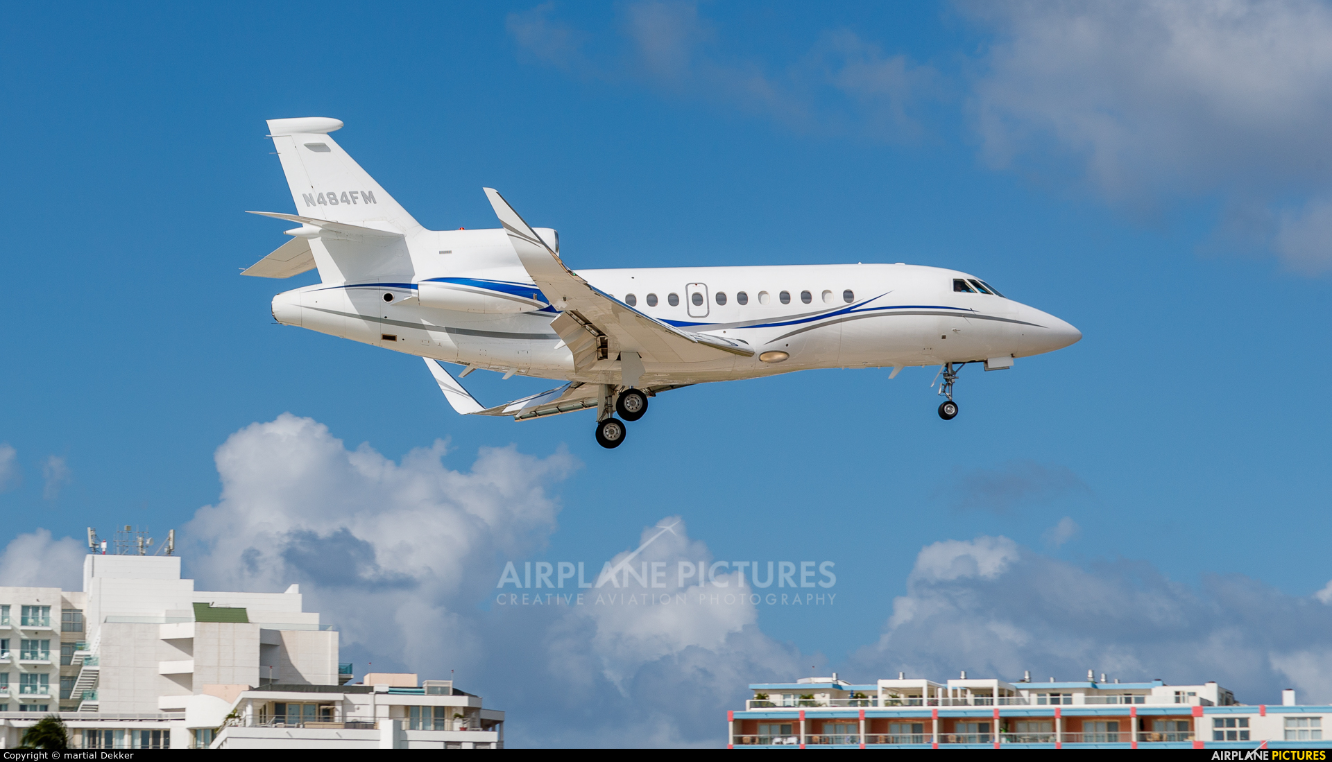 Private N484FM aircraft at Sint Maarten - Princess Juliana Intl
