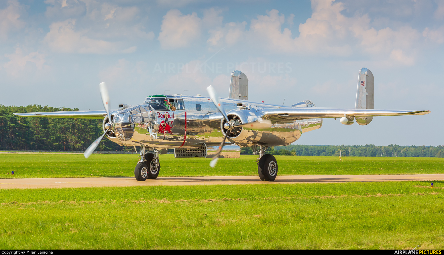 The Flying Bulls N6123C aircraft at Malacky - Kuchyna