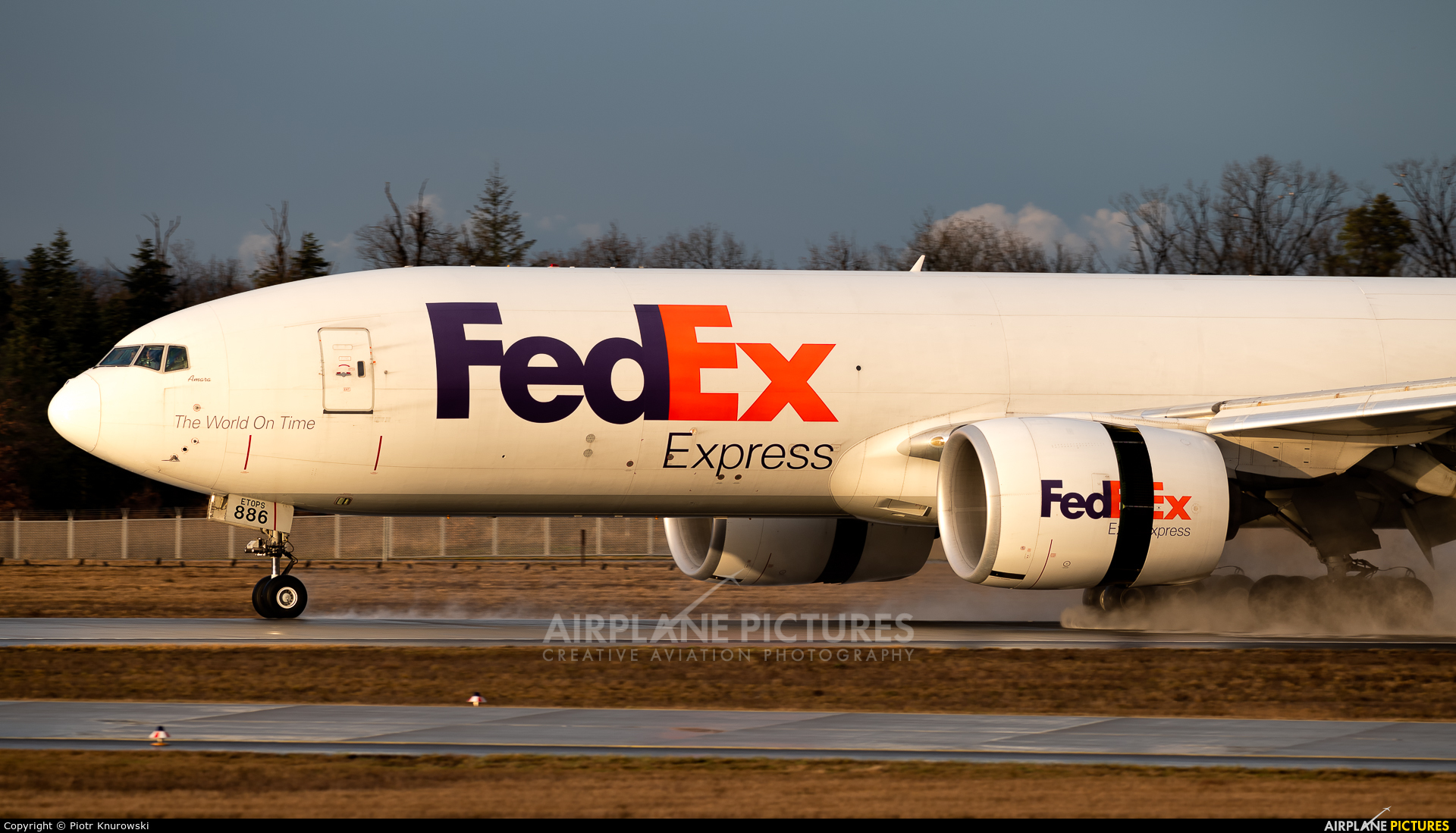 FedEx Federal Express N886FD aircraft at Frankfurt