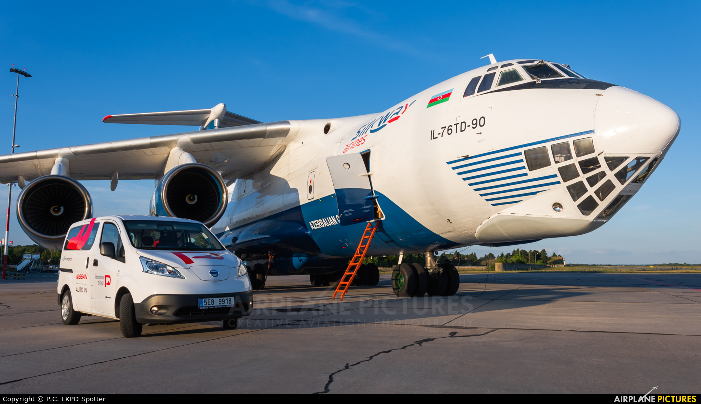 Silk Way Airlines 4K-AZ101 aircraft at Pardubice
