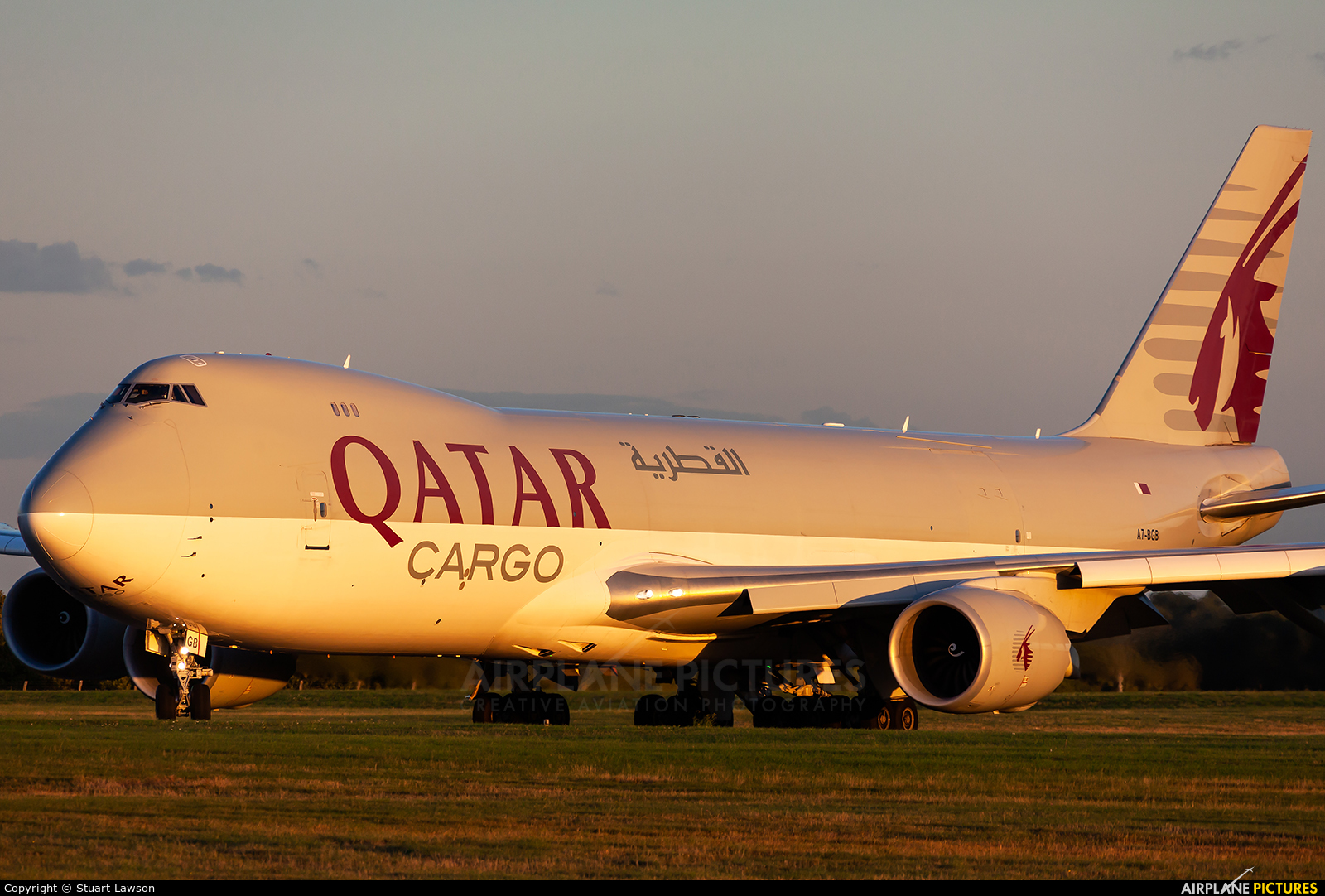 Qatar Airways Cargo A7-BGB aircraft at East Midlands