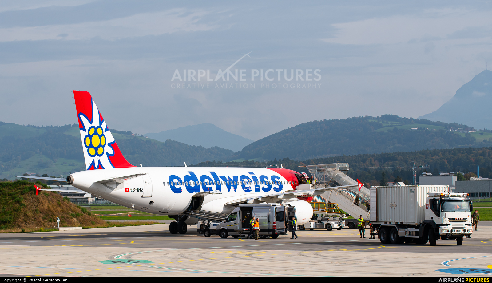 Edelweiss HB-IHZ aircraft at Emmen