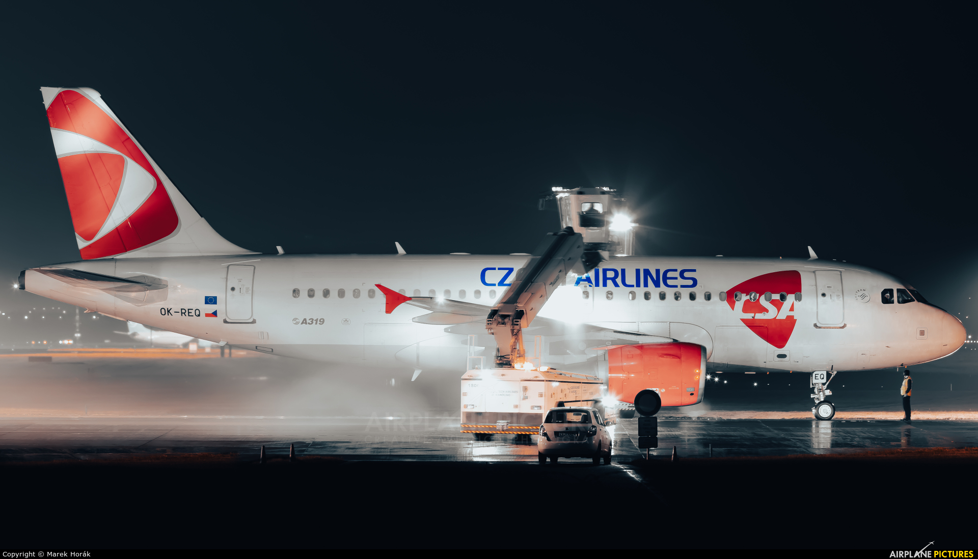 CSA - Czech Airlines OK-REQ aircraft at Prague - Václav Havel