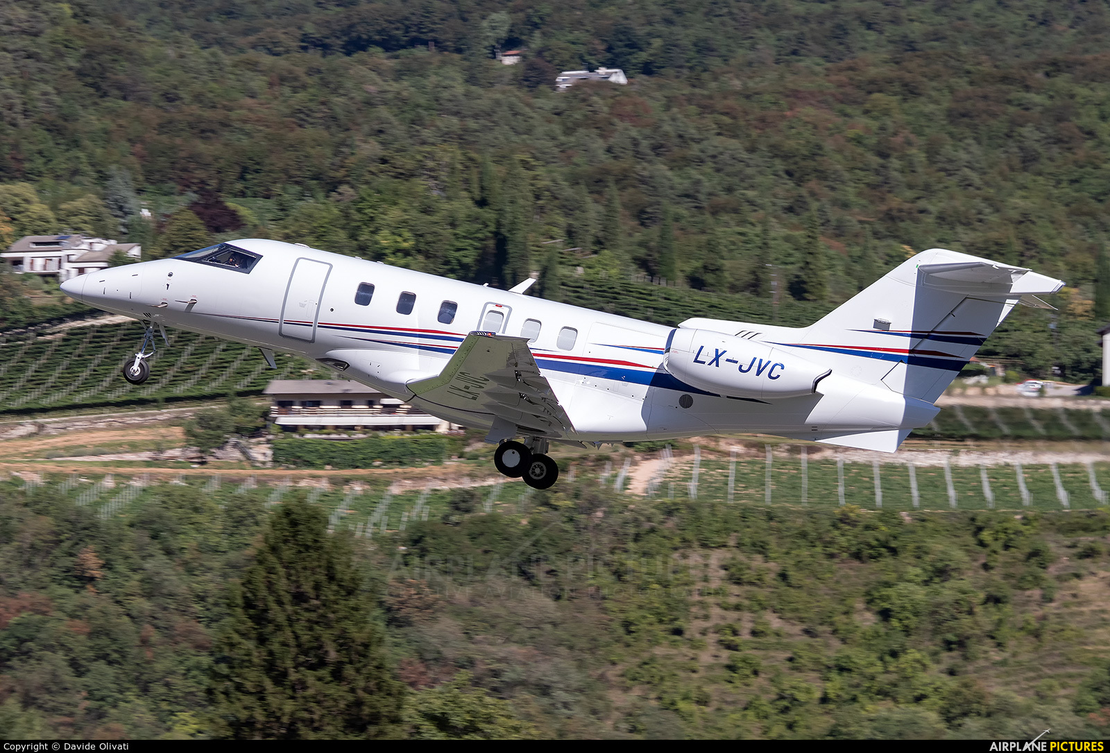 Private LX-JVC aircraft at Trento - Mattarello