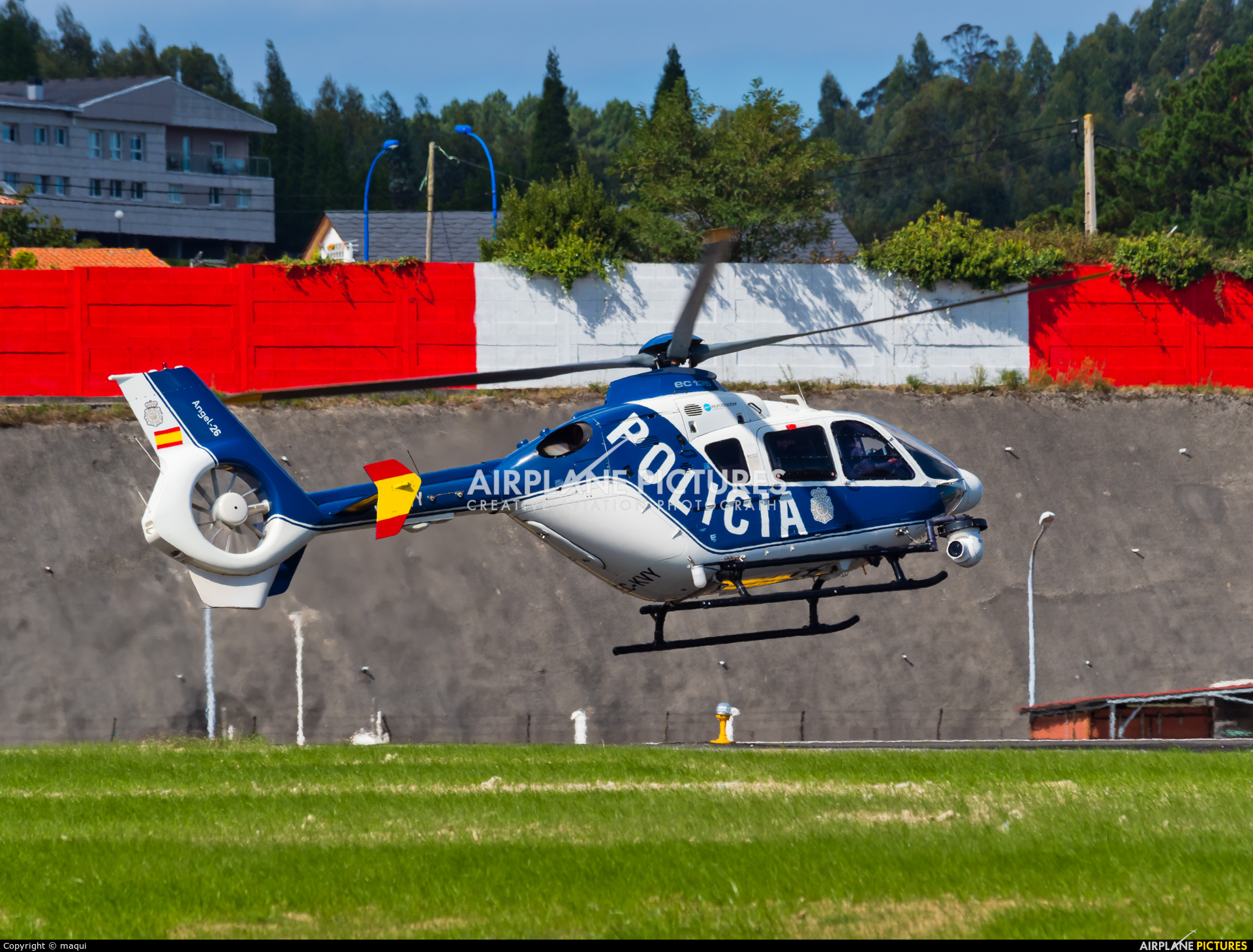 Spain - Police EC-KVY aircraft at La Coruña