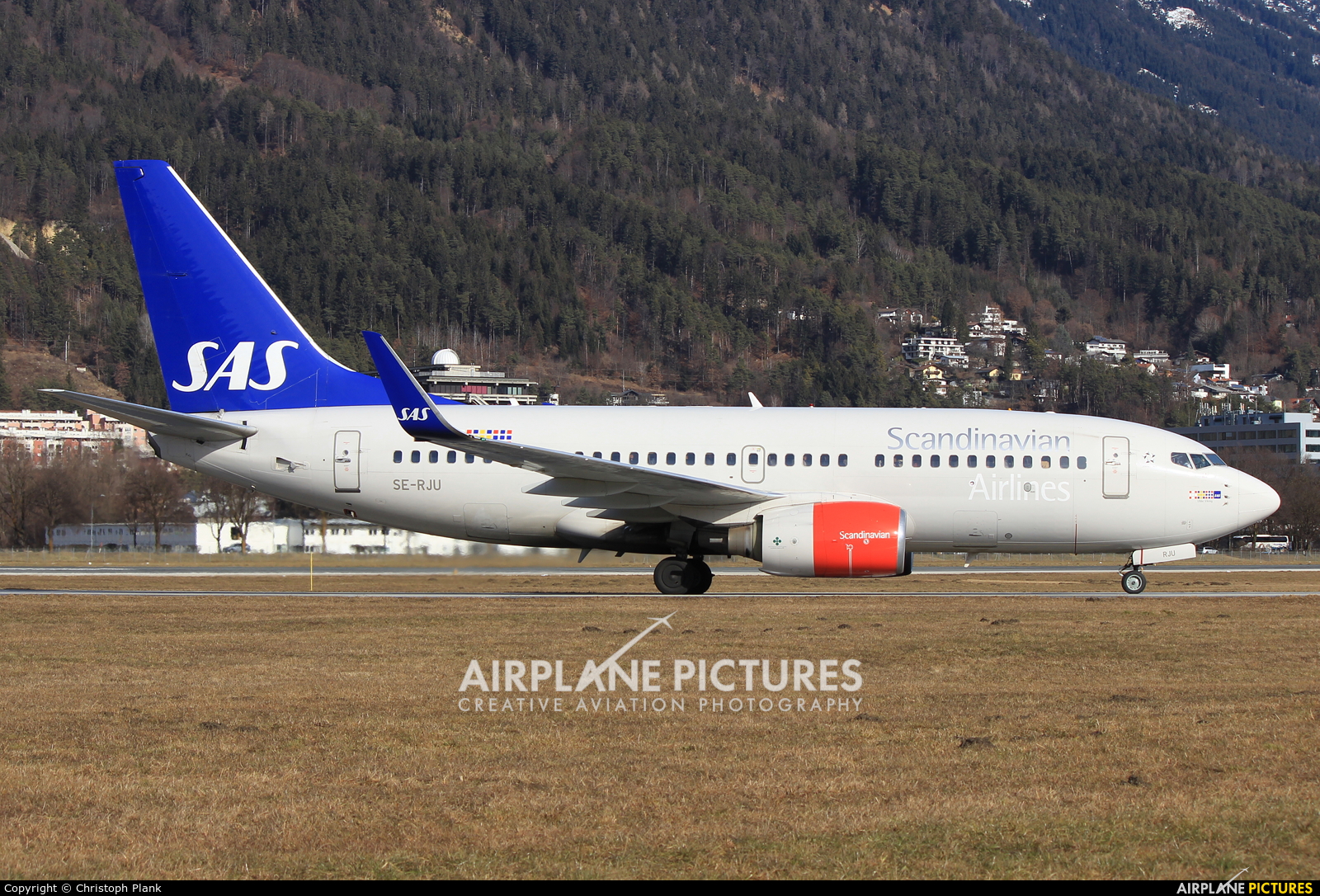 SAS - Scandinavian Airlines SE-RJU aircraft at Innsbruck
