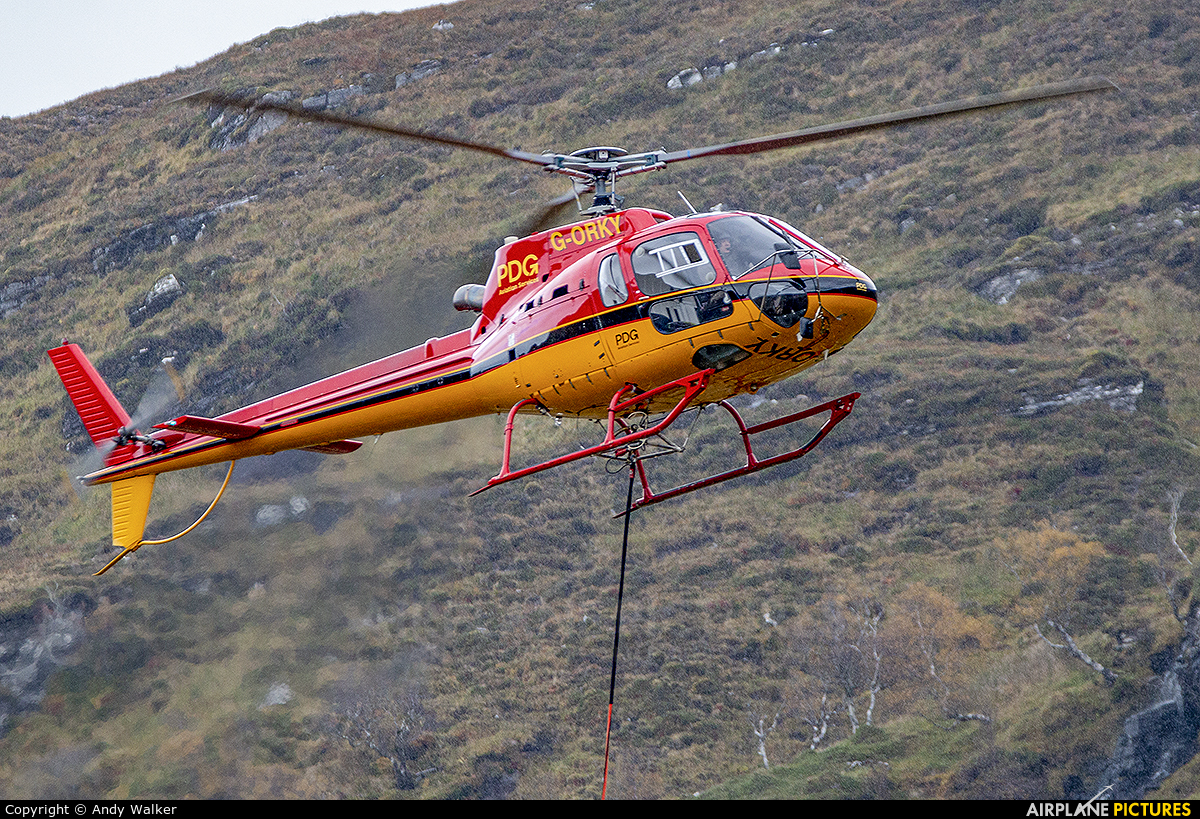 PLM Dollar Group / PDG Helicopters G-ORKY aircraft at Off Airport - Scotland