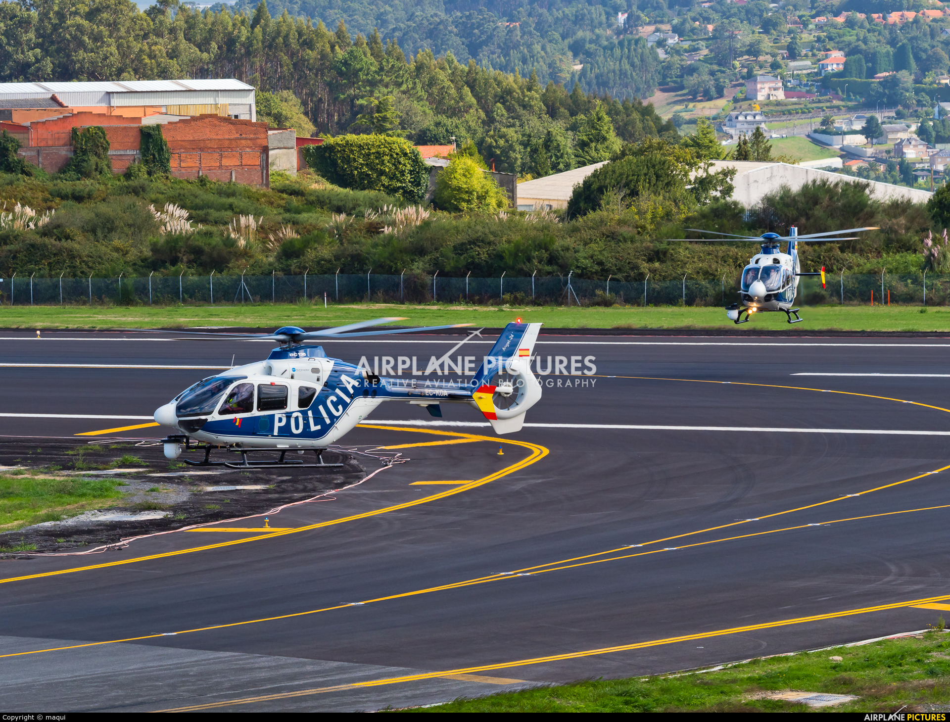 Spain - Police EC-KOA aircraft at La Coruña