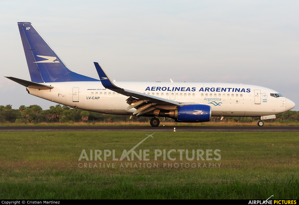 Aerolineas Argentinas LV-CAP aircraft at Formosa Intl