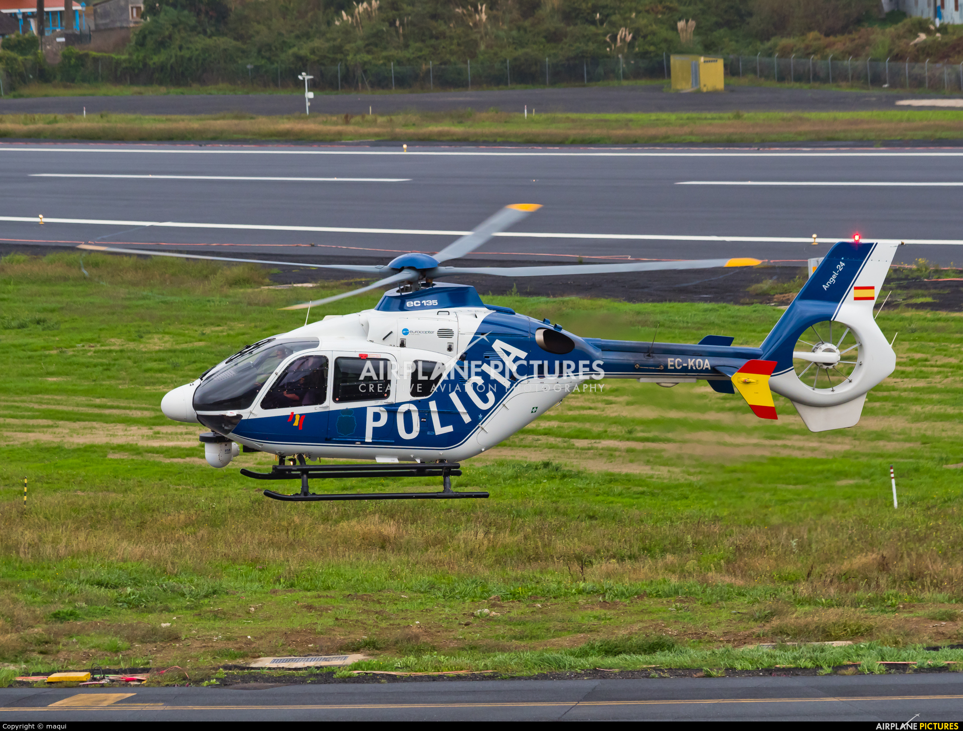 Spain - Police EC-KOA aircraft at La Coruña