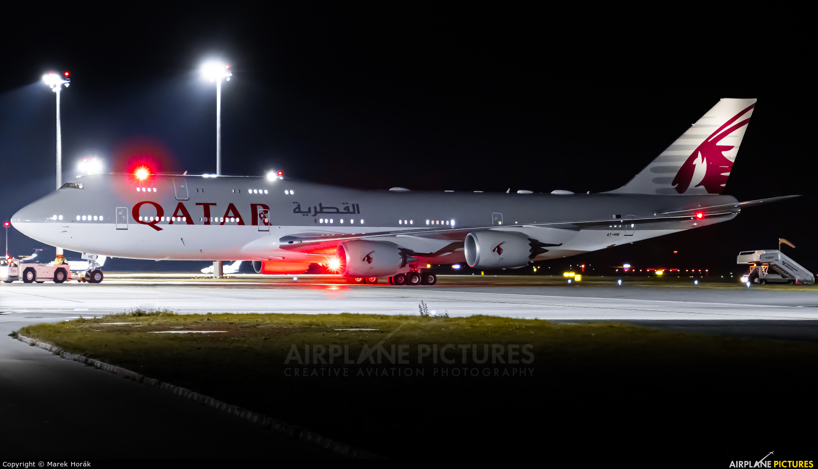 Qatar Amiri Flight A7-HHE aircraft at Prague - Václav Havel