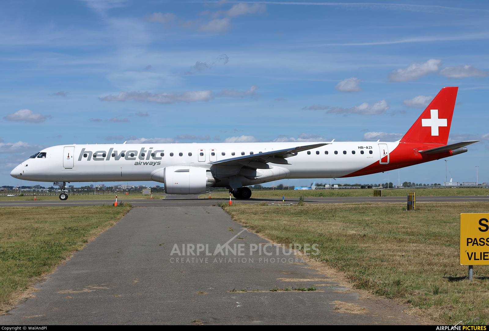 Helvetic Airways HB-AZI aircraft at Amsterdam - Schiphol