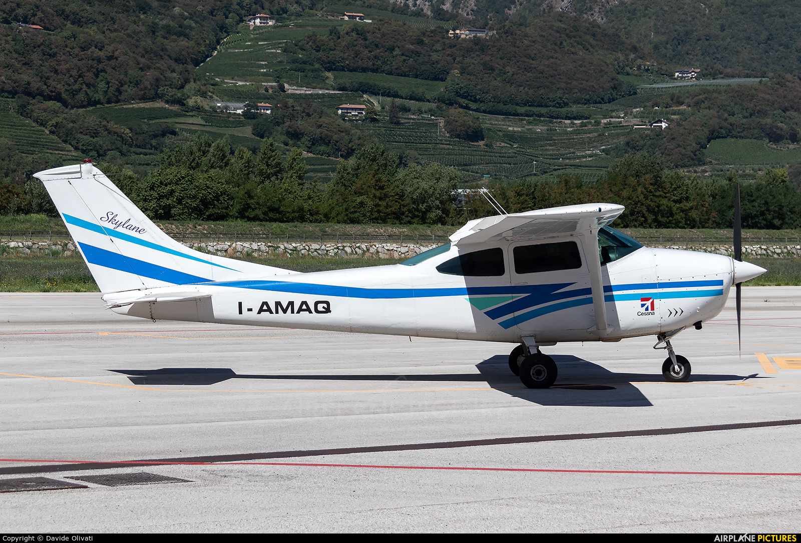 Private I-AMAQ aircraft at Trento - Mattarello