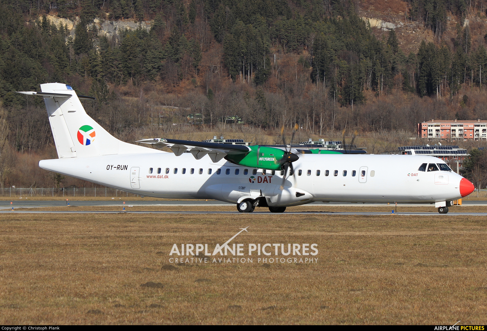 Danish Air Transport OY-RUN aircraft at Innsbruck