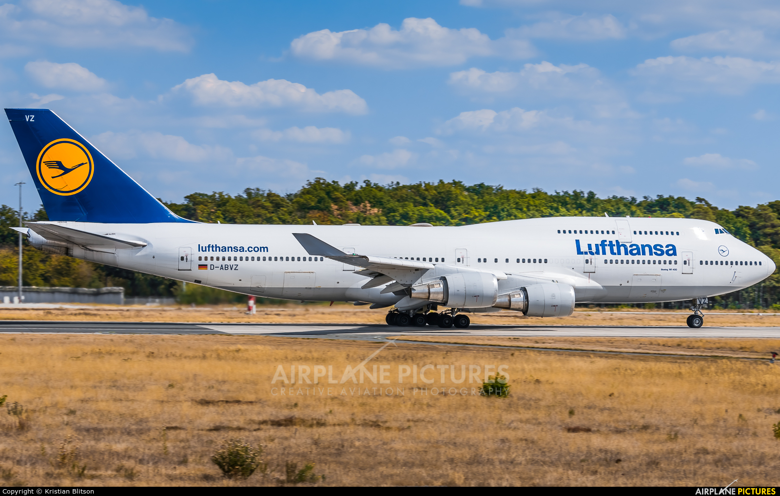 Lufthansa D-ABVZ aircraft at Frankfurt