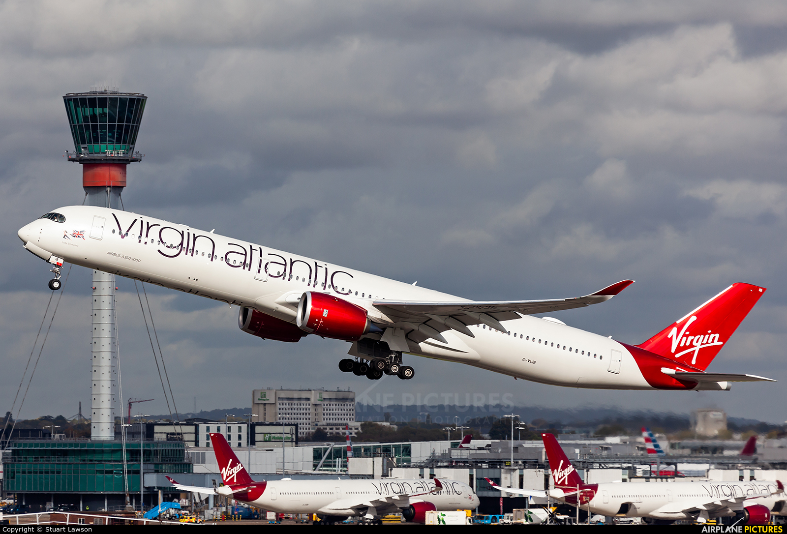 Virgin Atlantic G-VLIB aircraft at London - Heathrow