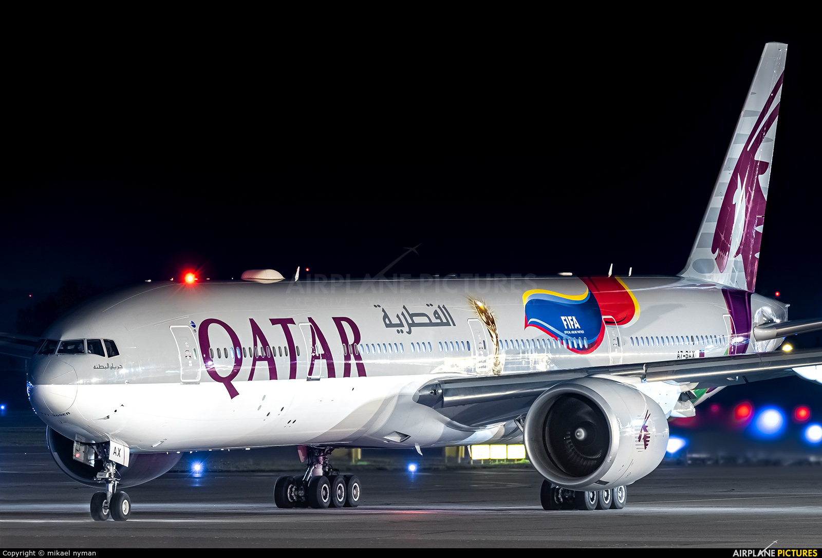 Qatar Airways A7-BAX aircraft at Helsinki - Vantaa