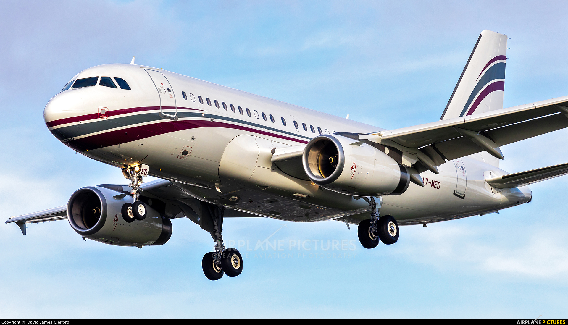 Qatar Amiri Flight A7-MED aircraft at London - Heathrow